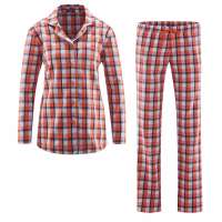 Living Crafts Damen Pyjama mit Knopfleiste aus Flanell - Bio Living Crafts Damen Pyjama mit Knopfleiste aus Flanell - Bio