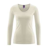 Living Crafts Damen Langarm-Unterhemd Johanna aus Bio-Baumwolle