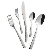 Besteckset Madison 30 Teile aus gehämmertem Edelstahl Besteckset Madison 30 Teile aus gehämmertem Edelstahl