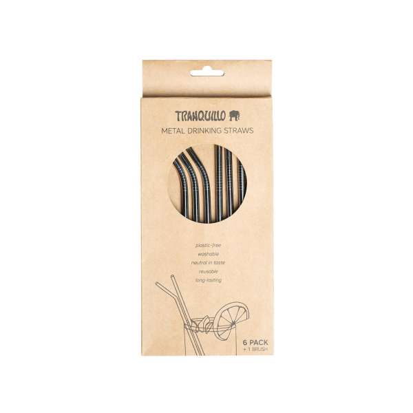 Tranquillo Strohhalme aus Metall - silber & rosegold Tranquillo Strohhalme aus Metall - silber & rosegold