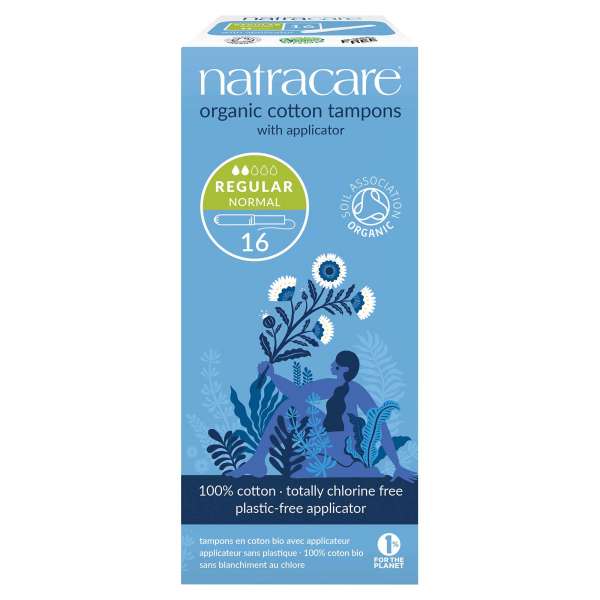 Tampons mit Applikator von Natracare mit Einführhilfe - Bio Baumwolle Tampons mit Applikator von Natracare mit Einführhilfe - Bio Baumwolle