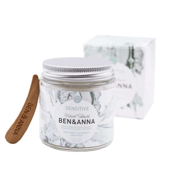 Ben & Anna Zahnpasta Sensitive ohne Fluorid im Glas kaufen