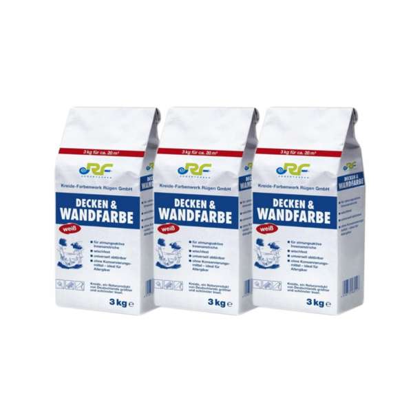 Rügener Kreidewandfarbe für die Wand - 9 kg Sparpack Rügener Kreidewandfarbe für die Wand - 9 kg Sparpack