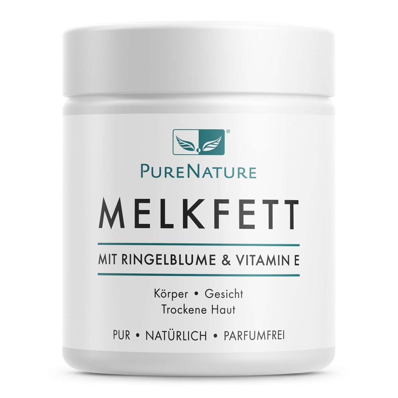 PureNature Melkfett ohne Mineralöl & Parfüm, mit Vitamin E