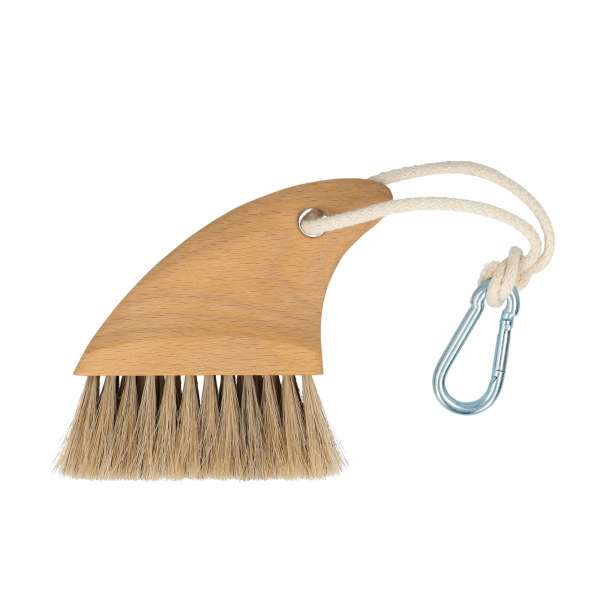 Sharky Fußbürste: Die Sand- und Strandbürste mit Karabiner Sharky Fußbürste: Die Sand- und Strandbürste mit Karabiner