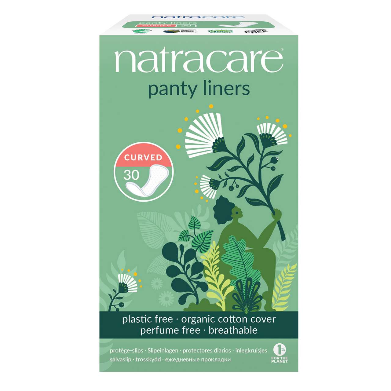 Natracare Slipeinlagen curved angenehm zum täglich tragen