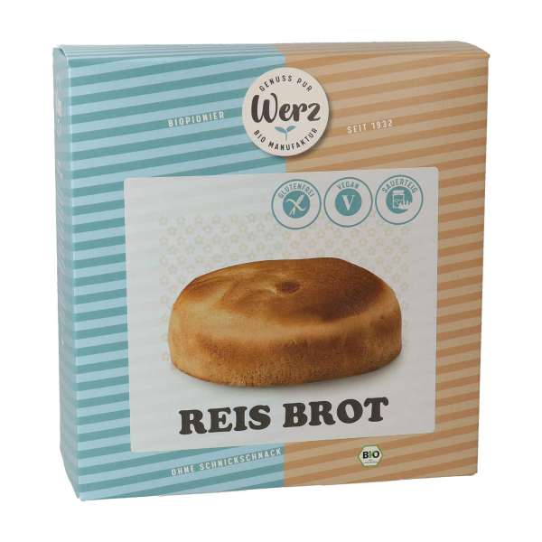 Werz Bio Reisbrot glutenfrei & vegan zum Frühstück essen Werz Bio Reisbrot glutenfrei & vegan zum Frühstück essen