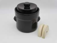 Mini-Gärtopf mit Wasserrinne gerade Form 1–3 Liter braun Mini-Gärtopf mit Wasserrinne gerade Form 1–3 Liter braun