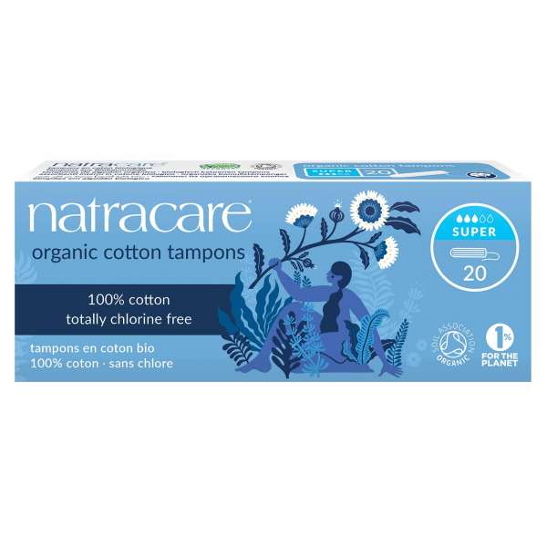 Tampons Super, 20 er Packung - Natracare Naturprodukt Tampons Super, 20 er Packung - Natracare Naturprodukt