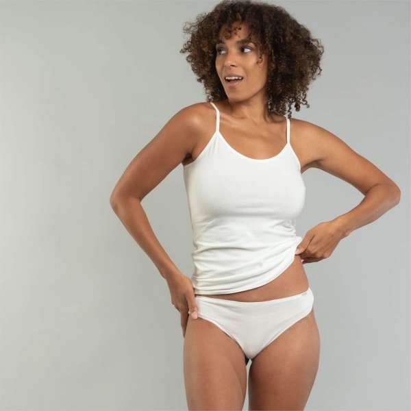 Damen Spaghetti Top: Top mit Spaghettiträgern 100 % Bio