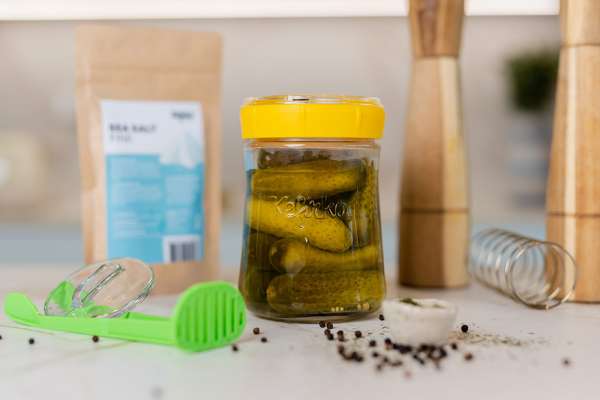 Kefirko Veggie Fermenter Gemüse-Fermentierer gelb