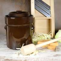 Vorschau: Gärtopf kaufen: Aus Ton mit Deckel, 5 Liter und 10 Liter Vorschau: Gärtopf kaufen: Aus Ton mit Deckel, 5 Liter und 10 Liter