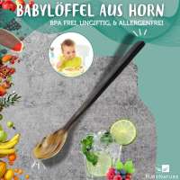 Vorschau: Babylöffel aus Horn, 17 cm - BPA frei, ungiftig & allergenfrei Vorschau: Babylöffel aus Horn, 17 cm - BPA frei, ungiftig & allergenfrei