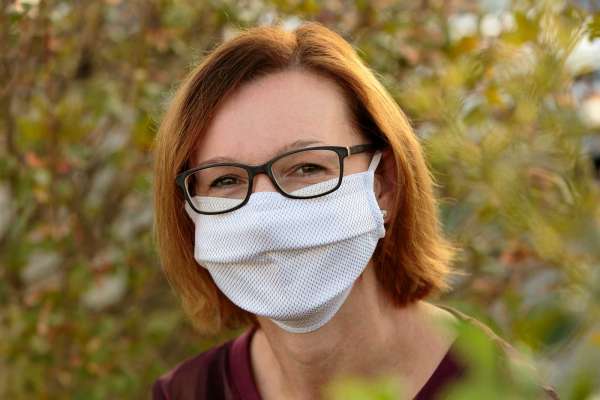 Antiwave Textile Mund und Nasenmaske - mit Reinsilber