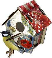 MIHO Vogelhaus Poppy Seed aus Holz MIHO Vogelhaus Poppy Seed aus Holz