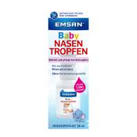 Emsan Nasentropfen Baby bei Schnupfen und verstopfter Nase Emsan Nasentropfen Baby bei Schnupfen und verstopfter Nase