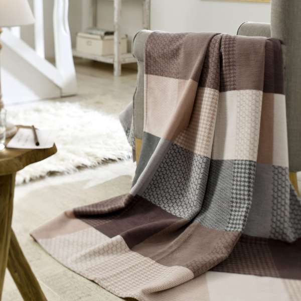 Kuscheldecke Pittsburgh: Wohndecke aus Bio-Baumwolle