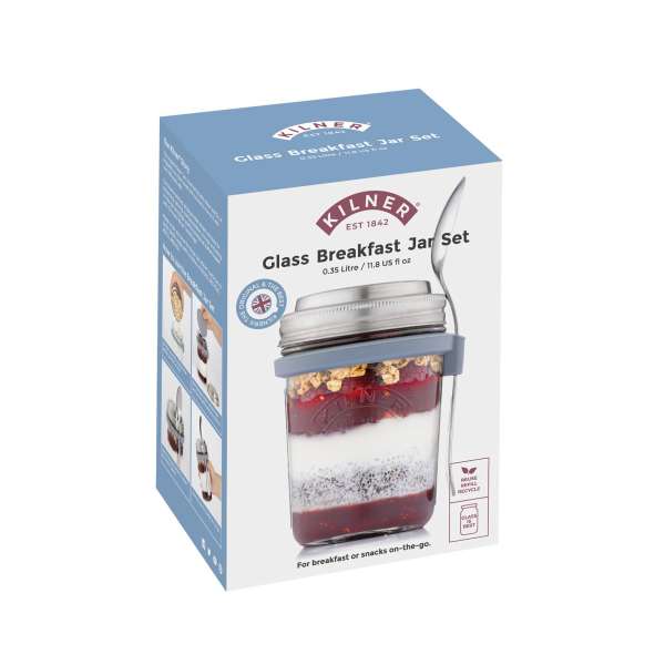 Kilner Frühstücksglas: Gesundes Frühstück to go mitnehmen