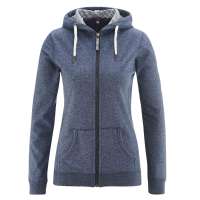 Damen Sweatjacke mit Kapuze aus 100% Bio Baumwolle Damen Sweatjacke mit Kapuze aus 100% Bio Baumwolle