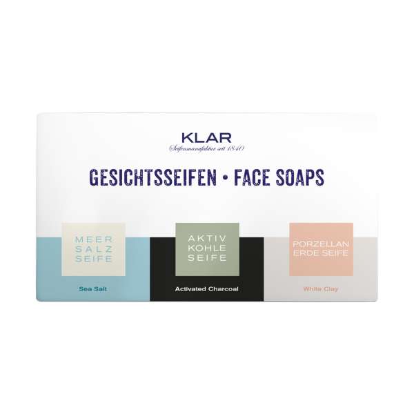 Naturseifen-Set von Klar für sensible Haut