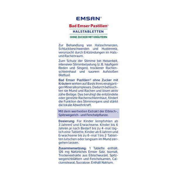 Emsan Bad Emser Pastillen mit Kräutern