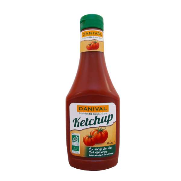 Ketchup vegan & glutenfrei ohne Zucker-Zusatz, mit Reissirup Ketchup vegan & glutenfrei ohne Zucker-Zusatz, mit Reissirup
