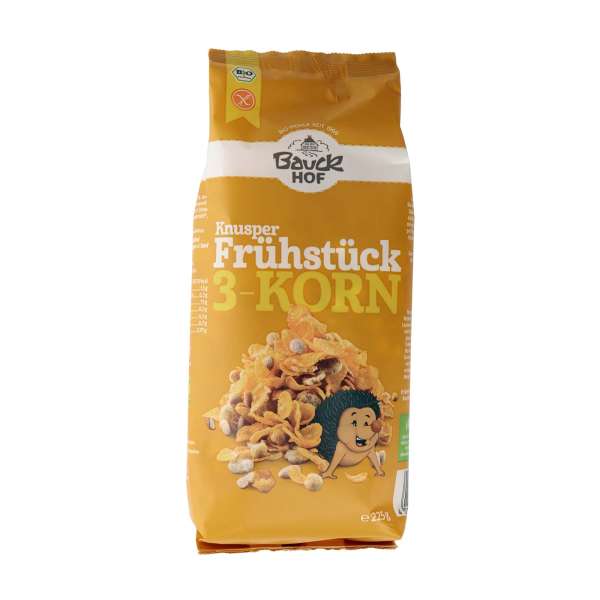 Dreikorn Müsli für ein knuspriges und glutenfreies Frühstück Dreikorn Müsli für ein knuspriges und glutenfreies Frühstück