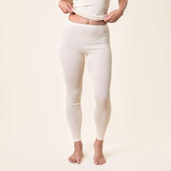 Living Crafts Damen lange Unterhose Fenja aus Bio-Merinowolle und Seide