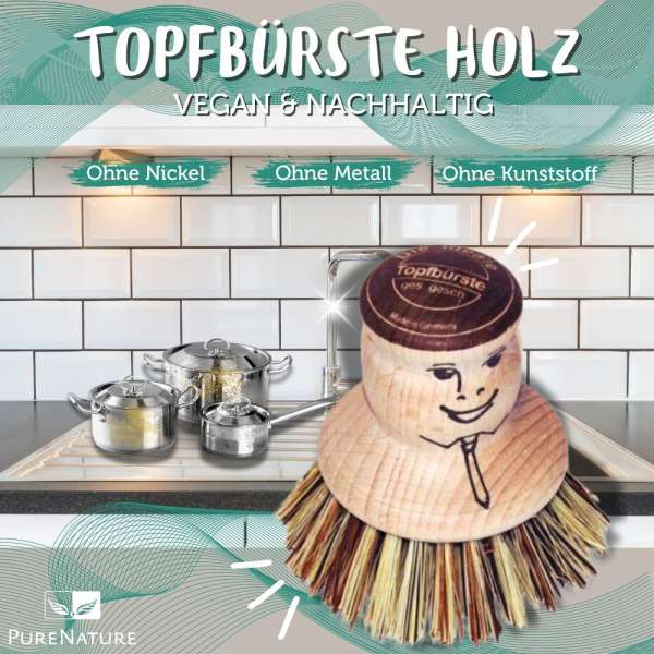 PureNature Topfbürste, groß