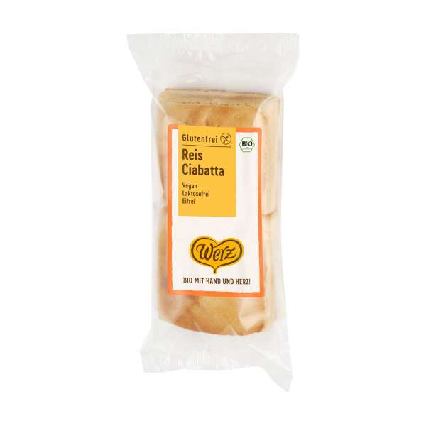 Werz Glutenfreies Ciabatta - vegan & kontrolliert biologisch Werz Glutenfreies Ciabatta - vegan & kontrolliert biologisch