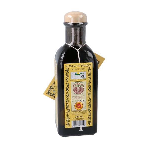 Nunez de Prado Bio natives Olivenöl extra: Erlesenes Tropföl Nunez de Prado Bio natives Olivenöl extra: Erlesenes Tropföl