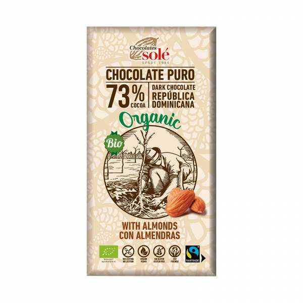 Mandel-Schokolade aus Bio-Produktion von Chocolates Solé Mandel-Schokolade aus Bio-Produktion von Chocolates Solé