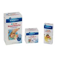 Emsan Set Kinder Nasendusche, Spülsalz, Halstabletten gratis Emsan Set Kinder Nasendusche, Spülsalz, Halstabletten gratis