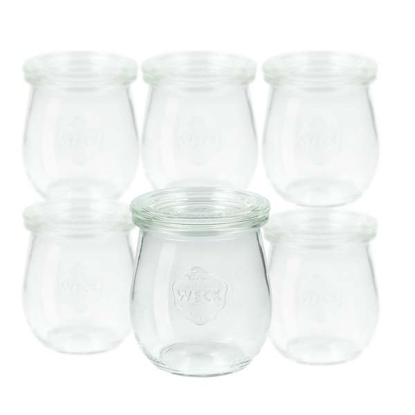 Weckgläser Tulpenform - 6er Set als Marmeladengläser Mini Weckgläser Tulpenform - 6er Set als Marmeladengläser Mini