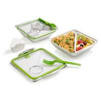 Lunchbox unterteilt & auslaufsicher für Erwachsene & Schulkinder Lunchbox unterteilt & auslaufsicher für Erwachsene & Schulkinder