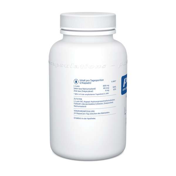 Pure Encapsulations L-Lysin plus Kapseln vegan