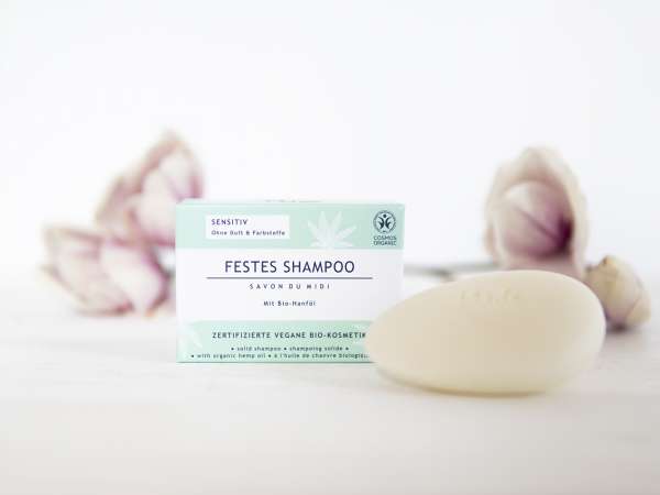 Festes Shampoo Sensitive mit Bio Hanföl von Savon du Midi