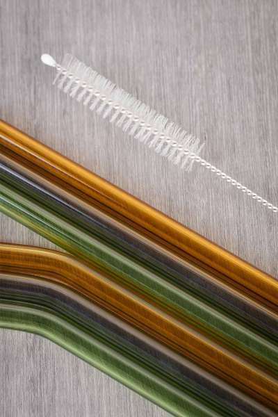 Tranquillo Glasstrohhalme bunt - im günstigen 6er Set kaufen