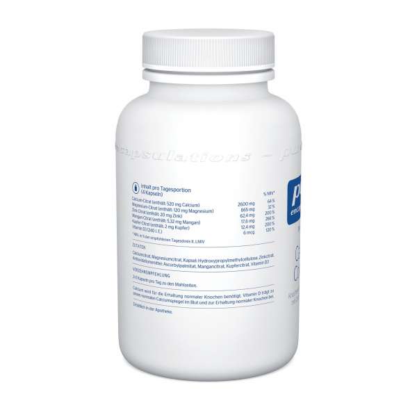 Pure Encapsulation Calcium Magnesium Vitamin D Complex - fruktosefrei