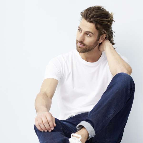 Living Crafts Herren Basic T-Shirts aus Bio Baumwolle - Doppelpack