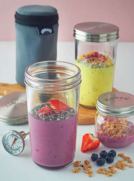 Joghurtbereiter ohne Strom von Kilner - Glas Set - Ohne Plastik