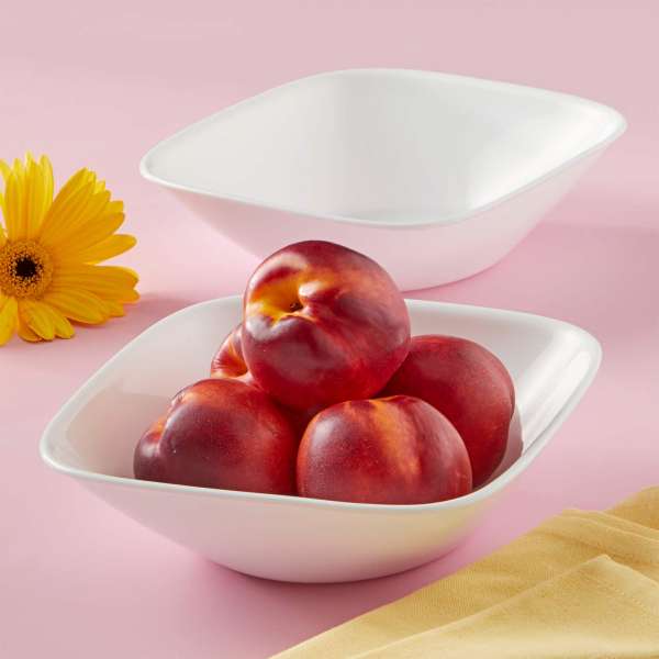 Corelle Müslischale pure white aus robustem, weißem Glas