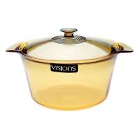 Visions Flair 5,5 l Glastopf: Kochtopf aus Borosilikatglas