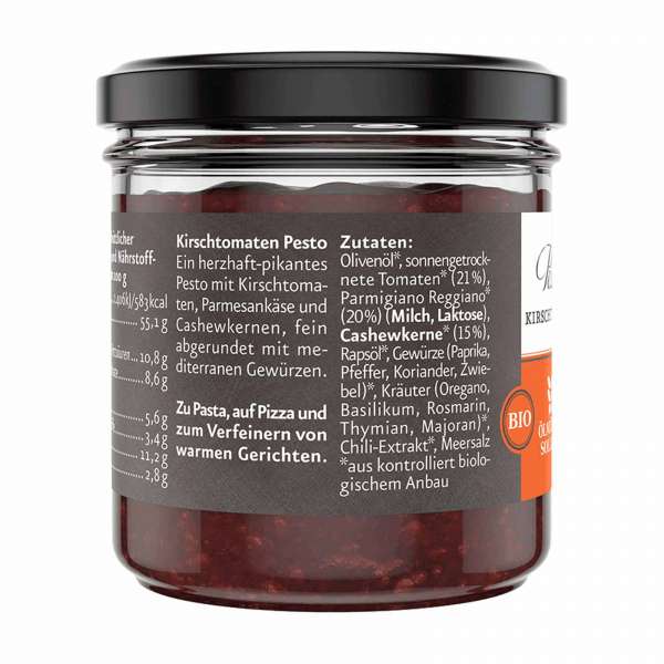 Ölmühle Solling Cashew Tomaten Pesto: Bio-Qualität