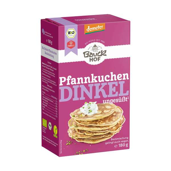 Dinkel Pfannkuchen Backmischung ohne Milch & Ei - Bio Dinkel Pfannkuchen Backmischung ohne Milch & Ei - Bio