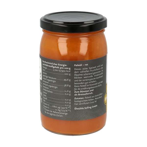 Rotes BIO Palmöl aus der Ölmühle Solling online kaufen