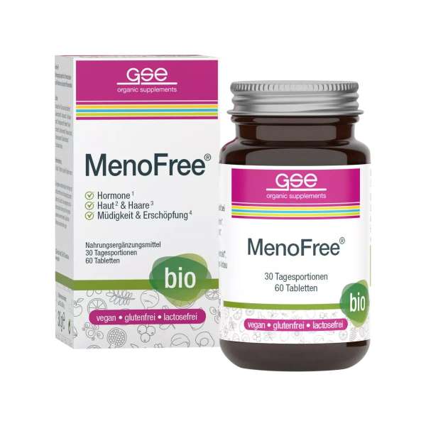 MenoFree Nahrungsergänzungsmittel in Bio-Qualität MenoFree Nahrungsergänzungsmittel in Bio-Qualität