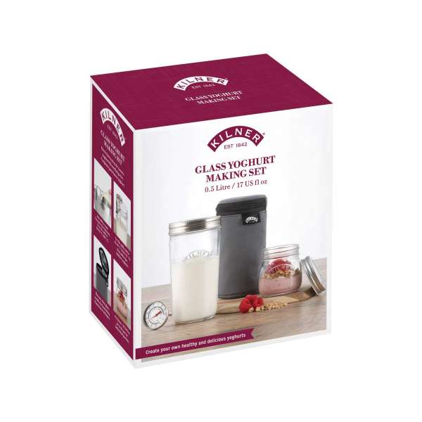 Joghurtbereiter ohne Strom von Kilner -  Glas Set - Ohne Plastik Joghurtbereiter ohne Strom von Kilner -  Glas Set - Ohne Plastik