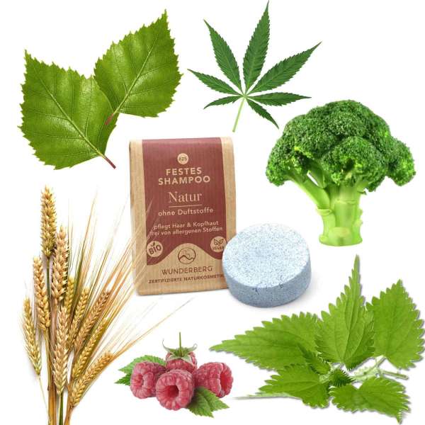 Wunderberg festes Shampoo aus natürlichen Rohstoffen