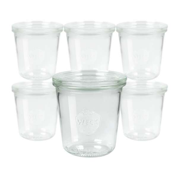 Weckgläser 290 ml - 6 Stück Sparpack - RR 80 mit Deckel Weckgläser 290 ml - 6 Stück Sparpack - RR 80 mit Deckel